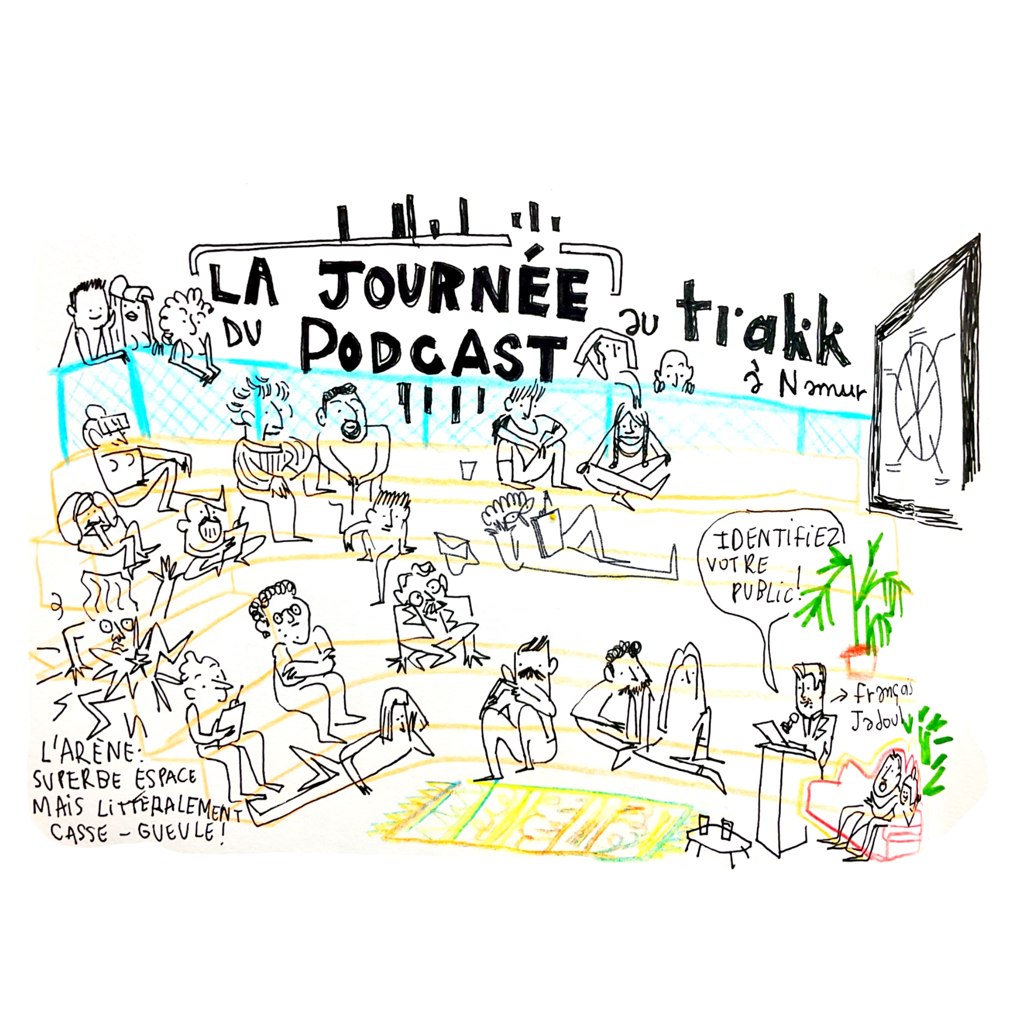 Journée du Podcast - Reportage Croquis